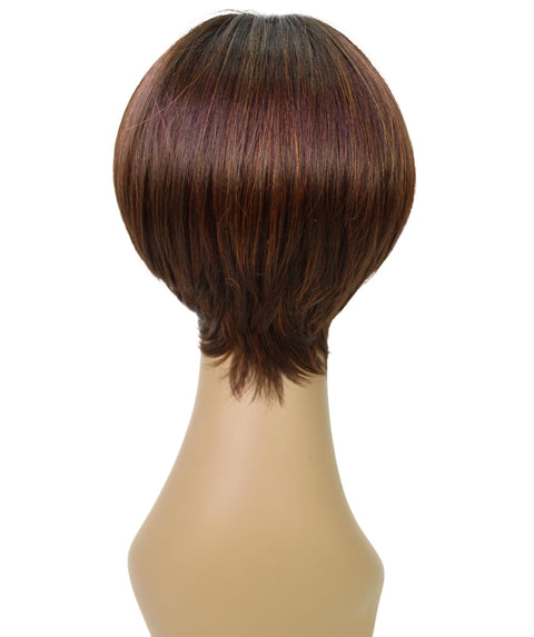 Alyssa Dark Chestnut Brown Short Hair Wig