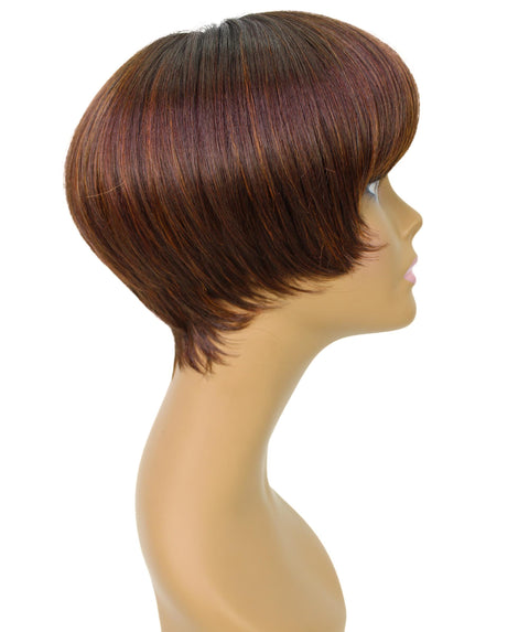 Alyssa Dark Chestnut Brown Short Hair Wig