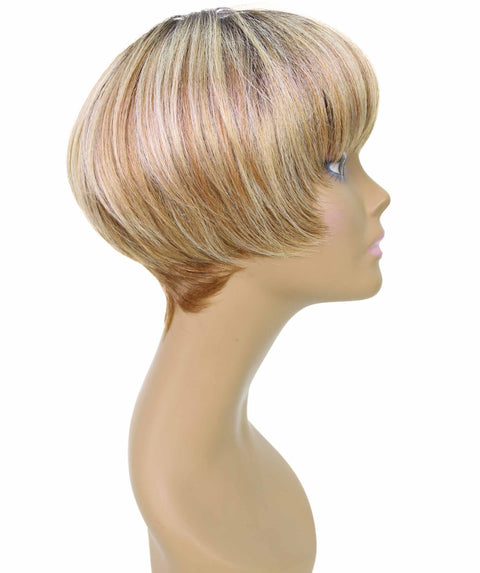 Alyssa Strawberry Blonde Ombre Short Hair Wig