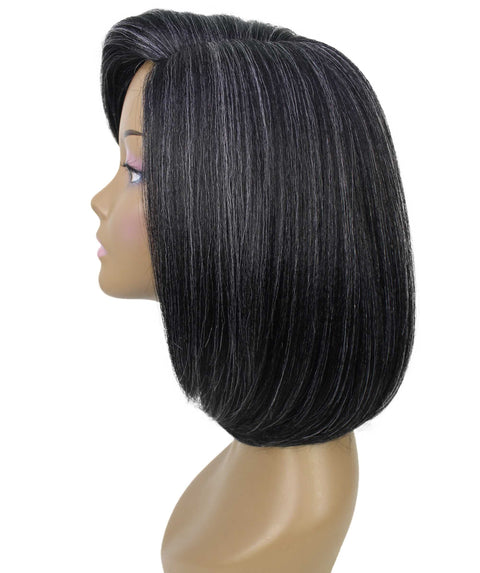 Kennedy Salt and Pepper Blend Lace Wig