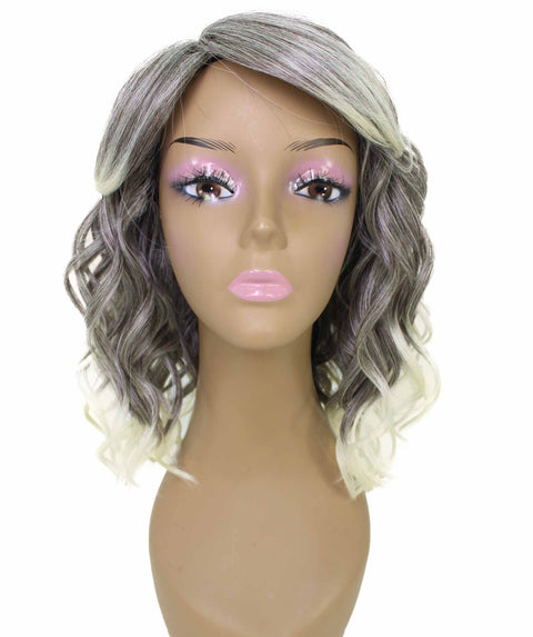 Madison Gray with Light Blonde Layer Full Wig