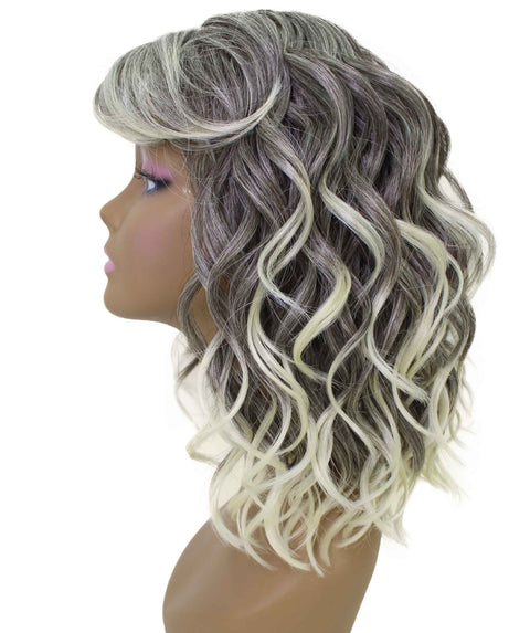 Madison Gray with Light Blonde Layer Full Wig