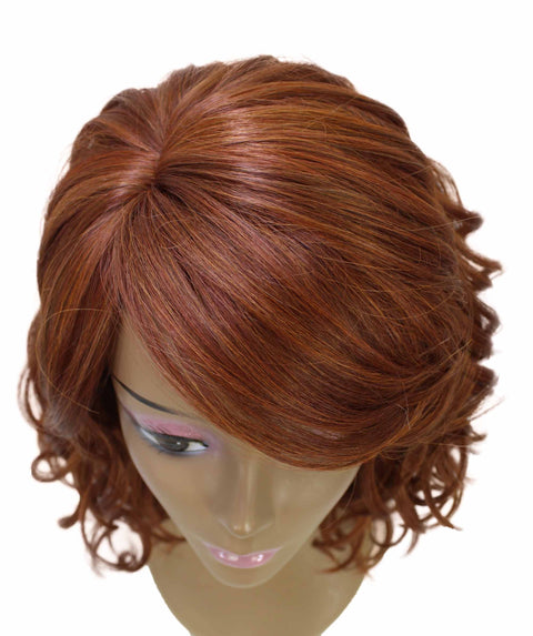 Madison Brown with Copper Red Layer Full Wig