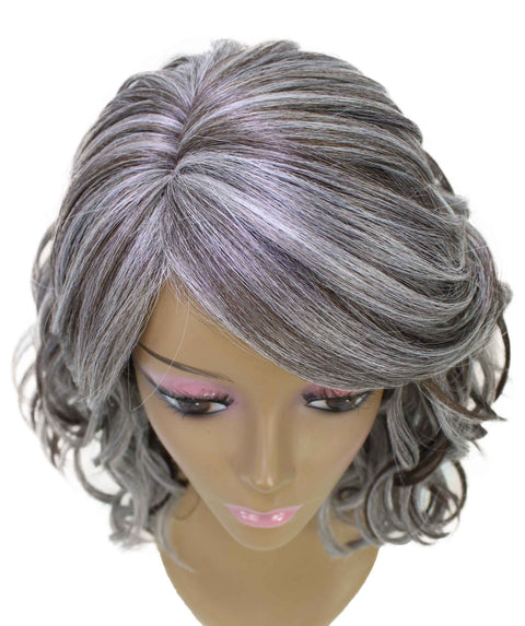 Madison Charcoal Gray Layer Full Wig