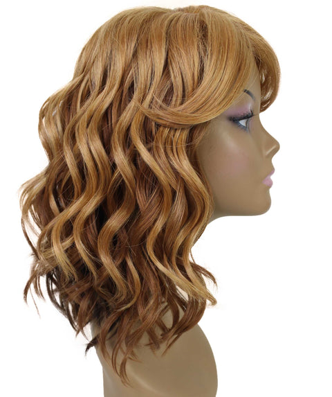 Madison Auburn Brown with Chestnut Blend Layer Full Wig