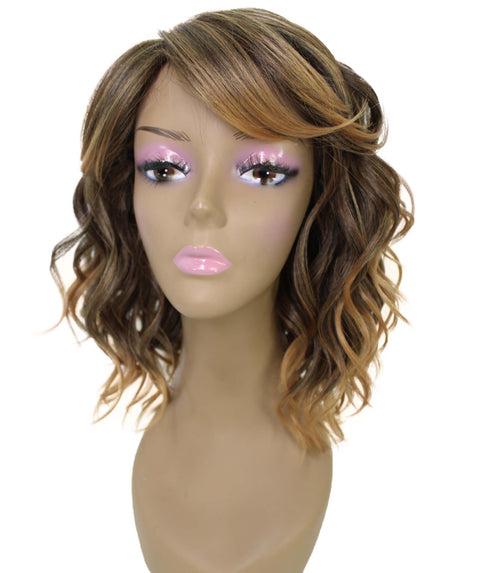 Madison Dark Brown with Golden Layer Full Wig