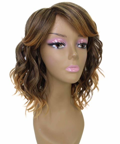 Madison Dark Brown with Golden Layer Full Wig