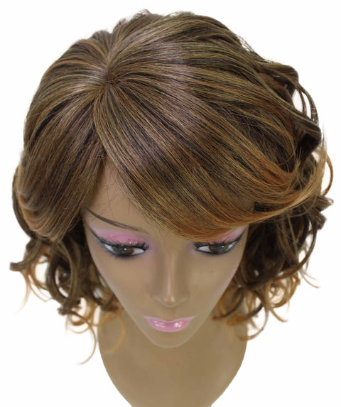 Madison Dark Brown with Golden Layer Full Wig