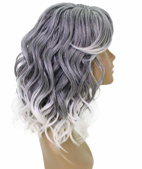 Madison Gray with White Layer Full Wig