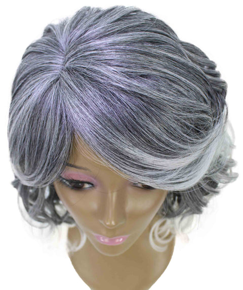 Madison Gray with White Layer Full Wig