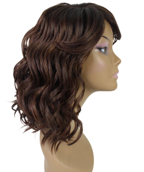 Madison Dark Chestnut Brown Layer Full Wig