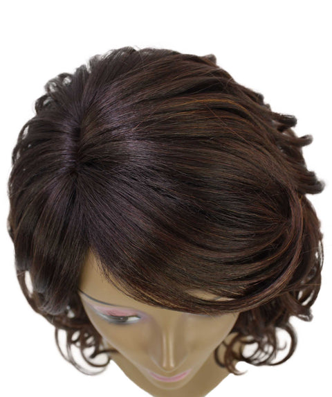 Madison Dark Chestnut Brown Layer Full Wig