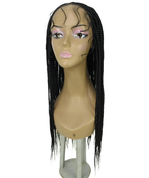 Jordan Black Braided Lace Wig