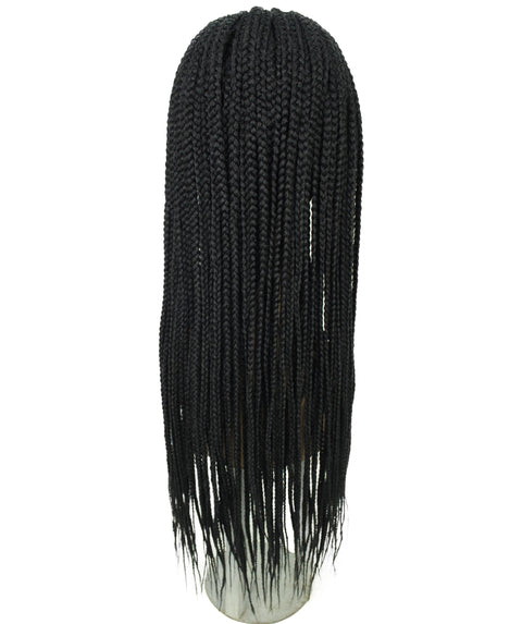 Jordan Black Braided Lace Wig