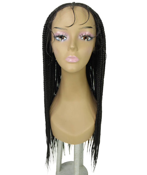 Jordan Dark Brown Braided Lace Wig