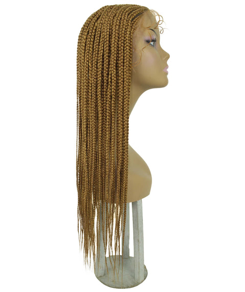 Jordan Golden Blonde Braided Lace Wig