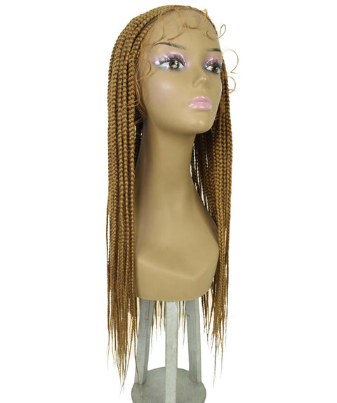 Jordan Golden Blonde Braided Lace Wig