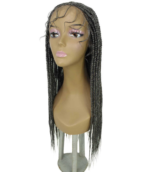 Jordan Charcoal Grey Braided Lace Wig