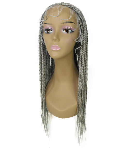 Jordan Grey Braided Lace Wig