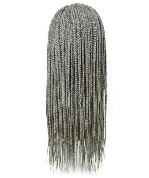 Jordan Grey Braided Lace Wig