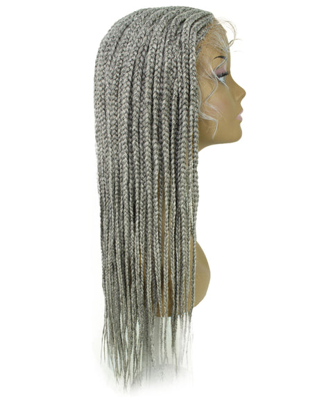 Jordan Grey Braided Lace Wig