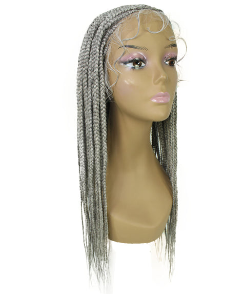 Jordan Grey Braided Lace Wig