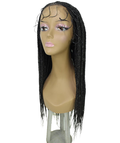 Jordan Salt and Pepper Grey Braided Lace Wig