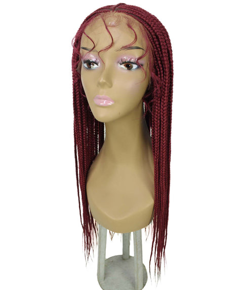 Jordan Burgundy Braided Lace Wig