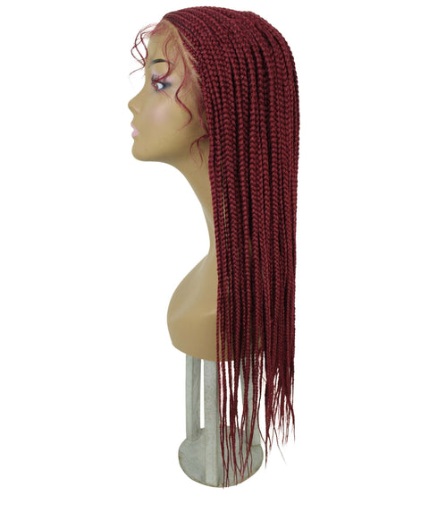 Jordan Burgundy Braided Lace Wig