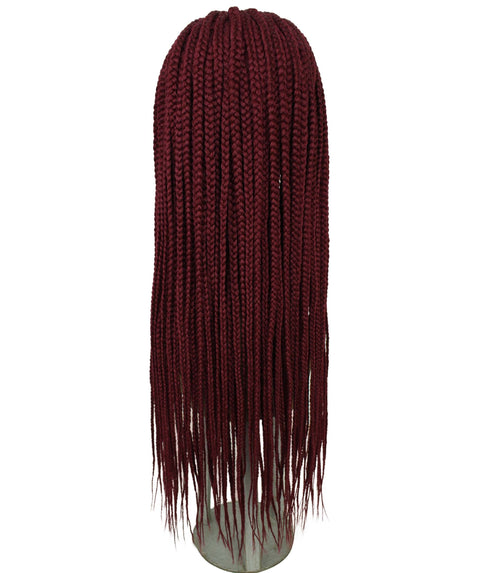 Jordan Burgundy Braided Lace Wig