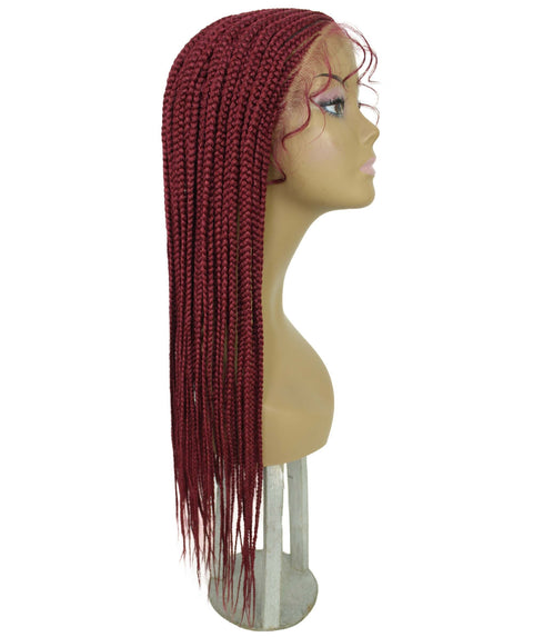 Jordan Burgundy Braided Lace Wig