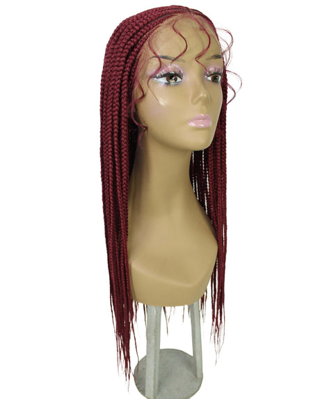 Jordan Burgundy Braided Lace Wig