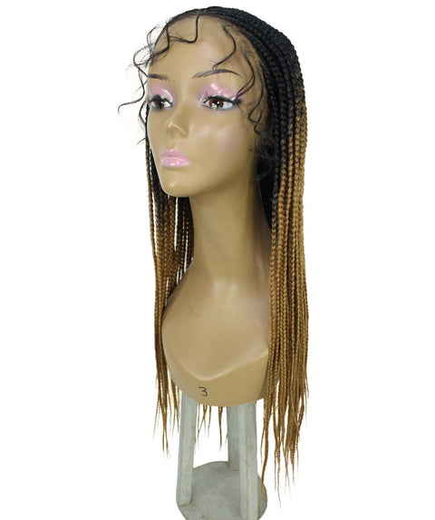 Jordan Honey blonde Ombre Blend Braided Lace Wig