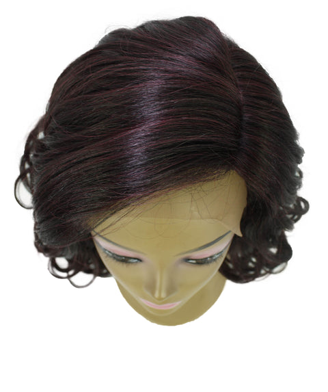 Aliyah Deep Red and Black Blend Layered Lace Wig