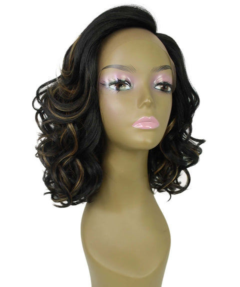 Aliyah Black with Golden Layered Lace Wig