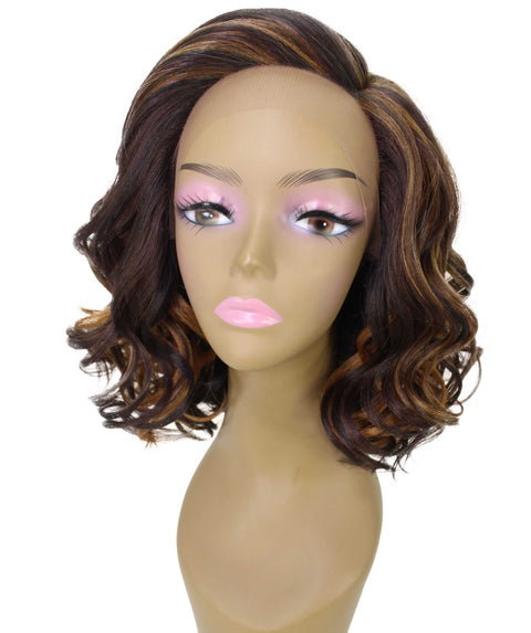 Aliyah Caramel Brown Blend Layered Lace Wig