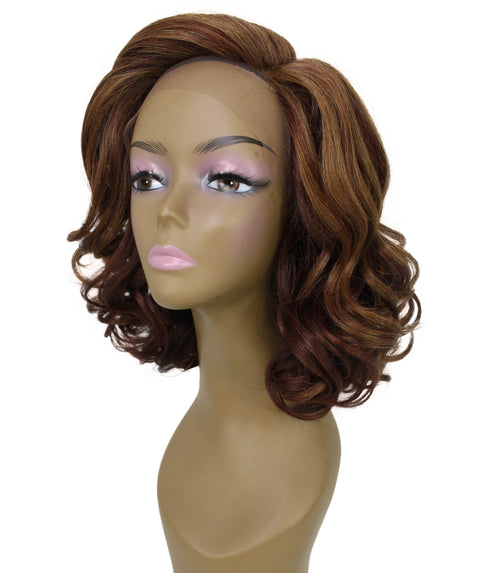 Aliyah Copper Auburn Blend Layered Lace Wig