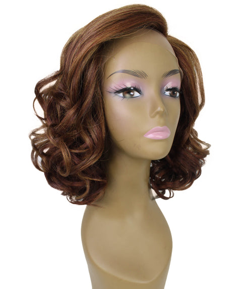 Aliyah Copper Auburn Blend Layered Lace Wig