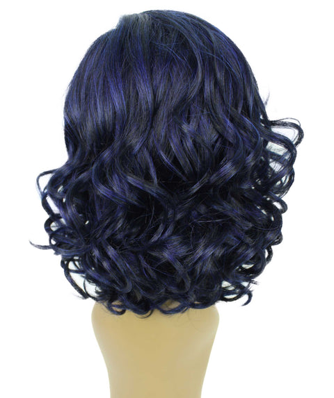 Aliyah Blue and Black Blend Layered Lace Wig