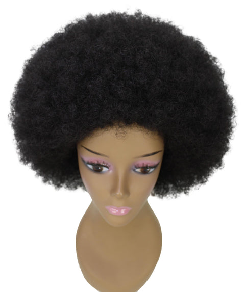 Audre Natural Black Afro Half Wig