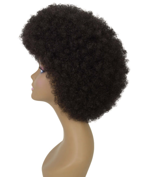 Audre Dark Brown Afro Half Wig