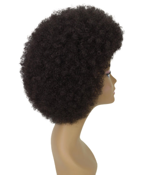 Audre Dark Brown Afro Half Wig