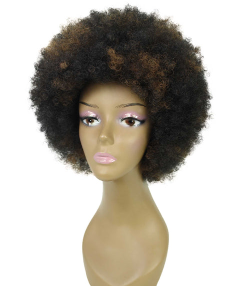 Audre Black with Caramel Afro Half Wig