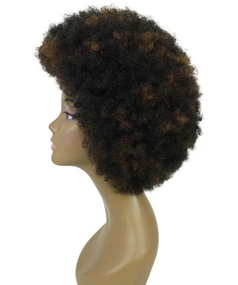 Audre Black with Caramel Afro Half Wig