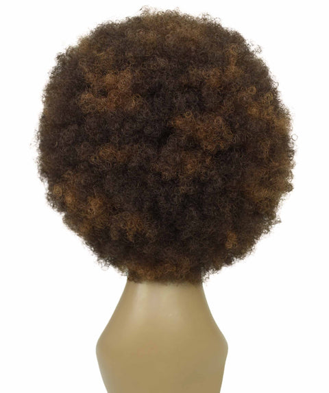 Audre Brown with Caramel Afro Half Wig