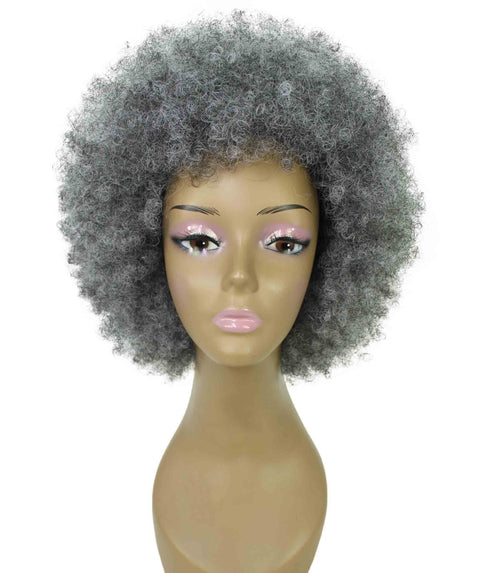 Audre Ash Gray Afro Half Wig