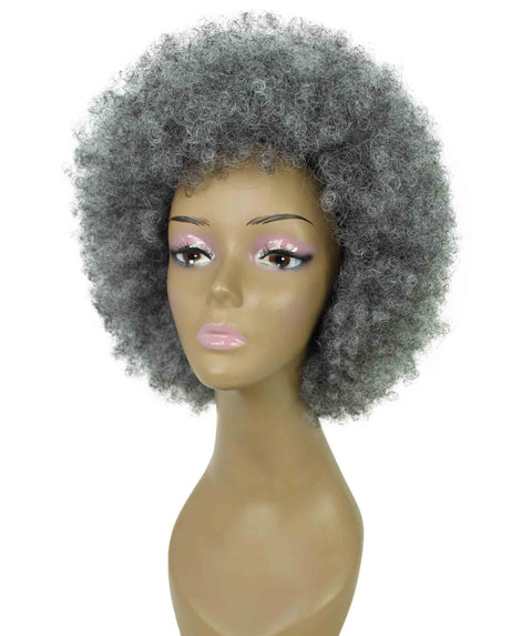 Audre Ash Gray Afro Half Wig