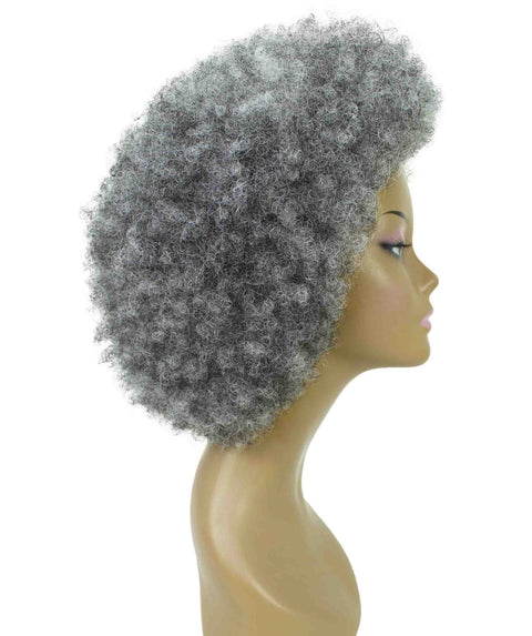 Audre Ash Gray Afro Half Wig