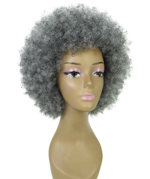 Audre Ash Gray Afro Half Wig