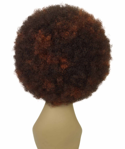 Audre Medium Brown to Black Blend Afro Half Wig